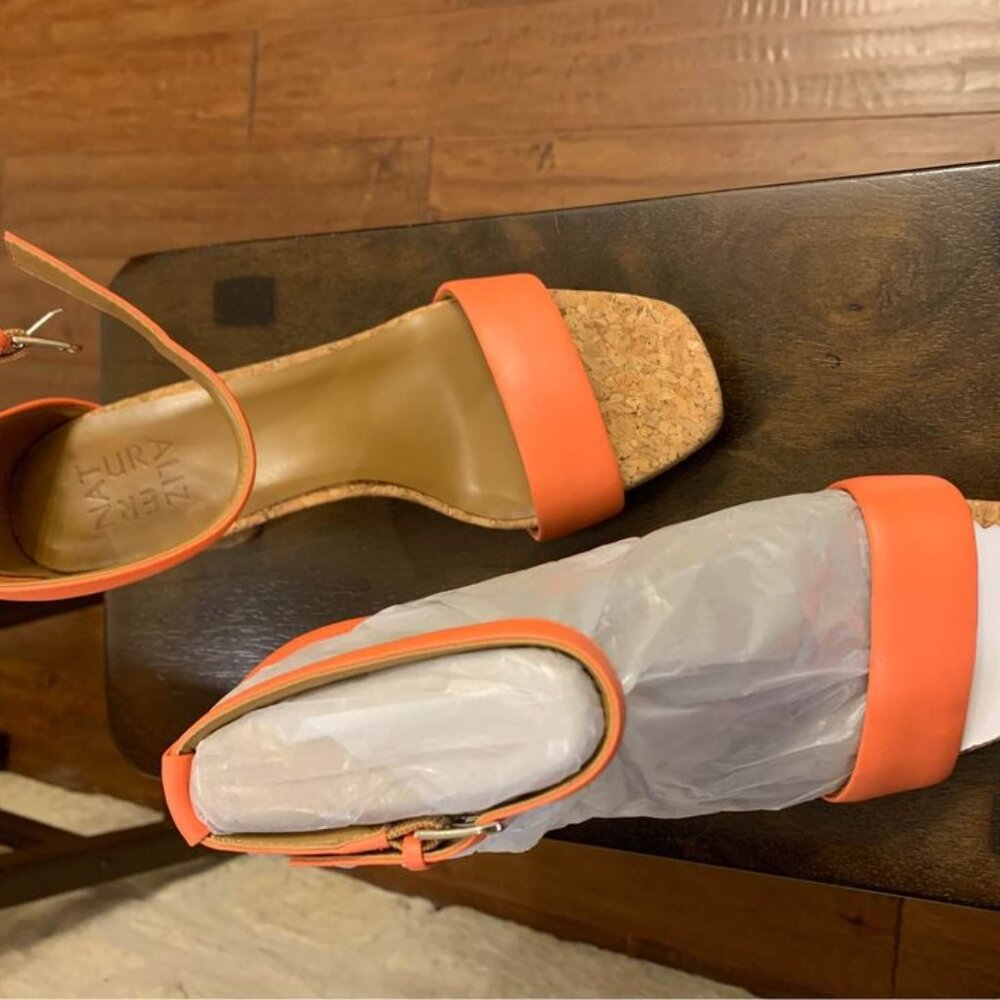 Naturalizer Joy Cork Ankle Strap Dress Sandals